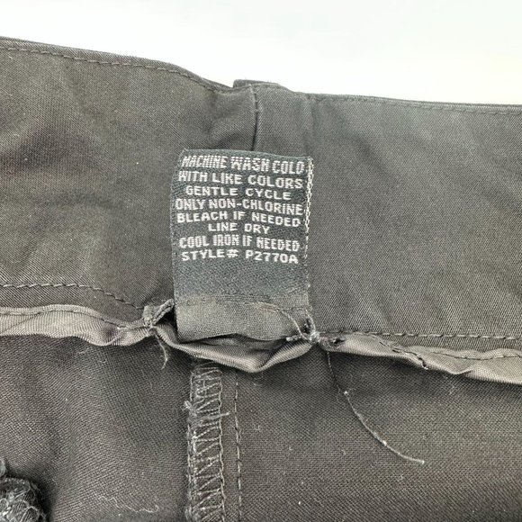 Maurices Womens Black Wide Leg Mid Rise Lightweight Capri Pants Size 7/8 - Picture 5 of 5